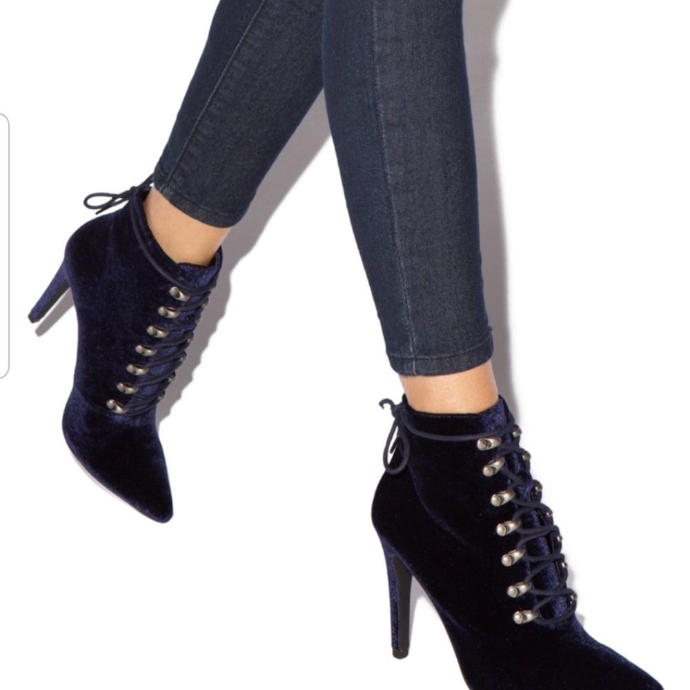 Shoedazzle Sonia Lace Up Booties